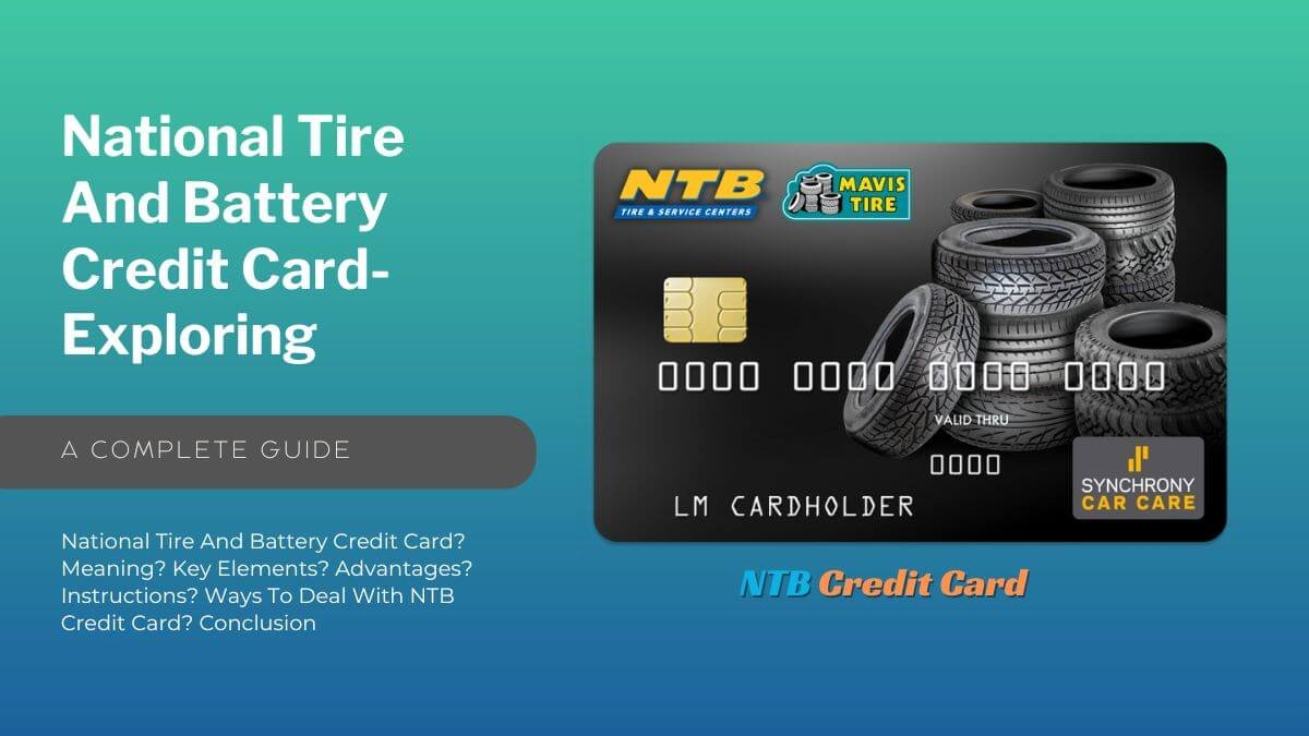 National Tire and Battery Credit Card